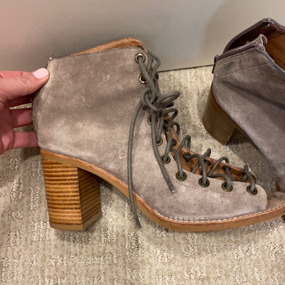 Jeffrey Campbell lace up booties